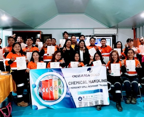 Chemical Handling and Emergency Spill Response Training with Oceana Gold (Philippines)