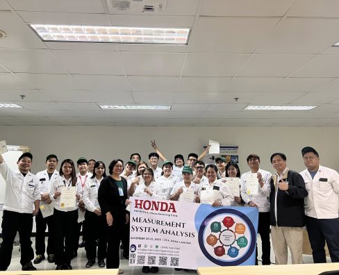Completion of Measurement System Analysis (MSA) Training at Honda Parts Manufacturing Corporation